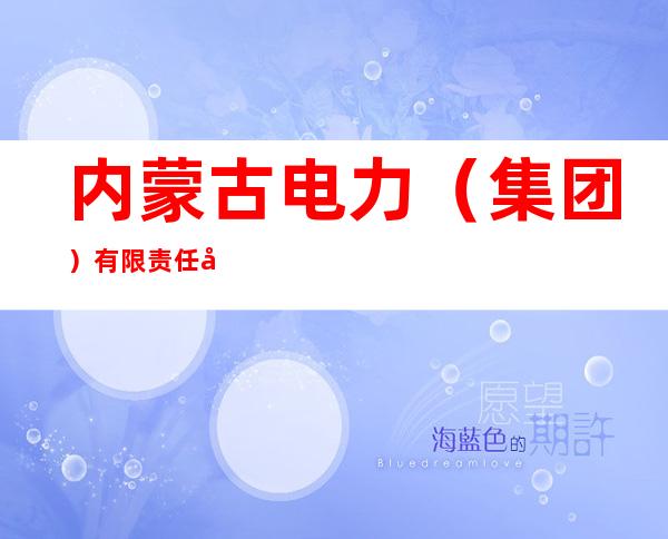 内蒙古电力（集团）有限责任公司内蒙古电力经济技术研究院分公司